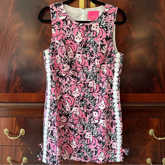 🐼VERY HTF Lilly Pulitzer🐼 Mila Shift Dress Hangin With My Boo - Picture 1 of 12